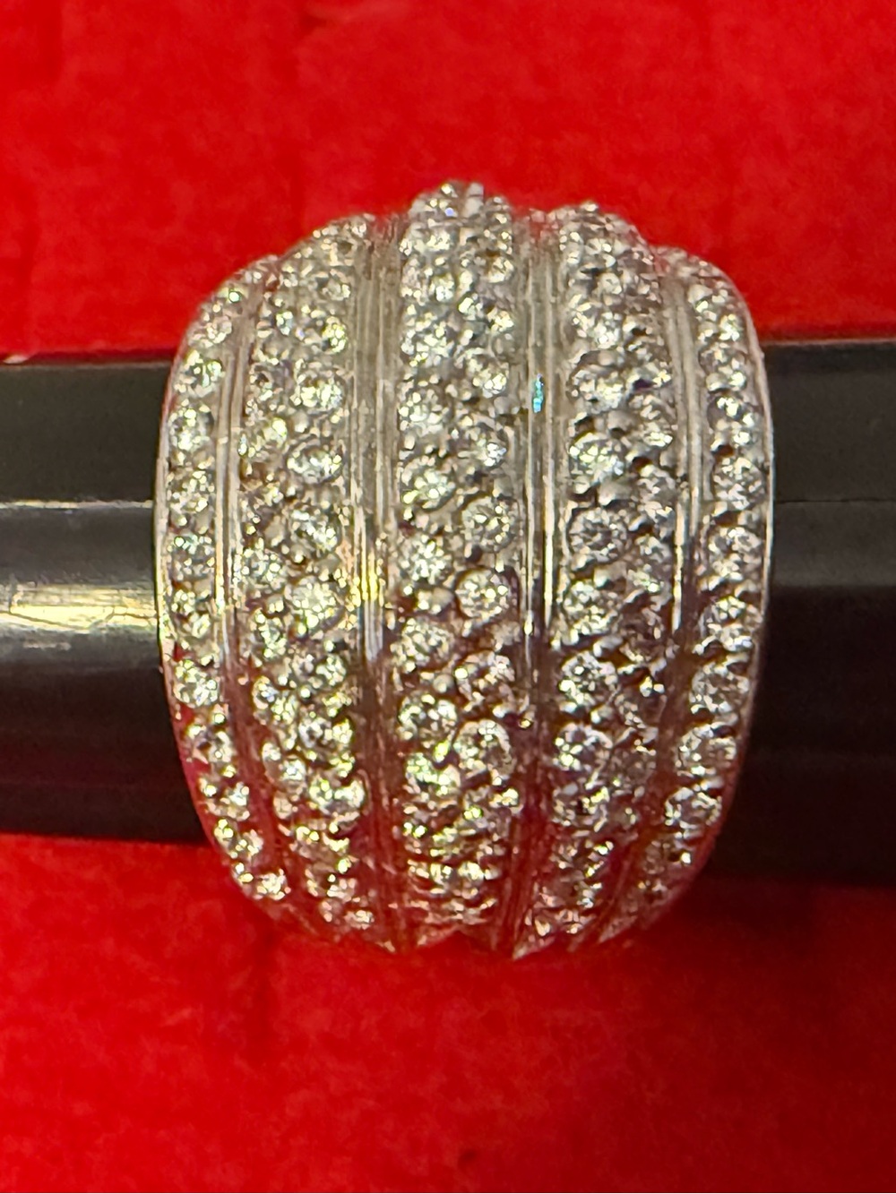 925 CZ Women's Pave Dome Ring size 7